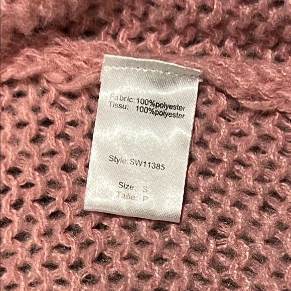 Elan Pink and White Striped Cardigan - Picture 4 of 6